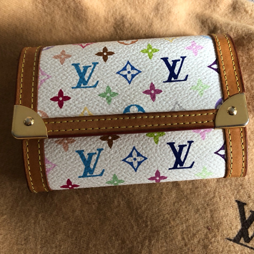 Louis Vuitton Monogram Multicolor Coin Purse Wallet